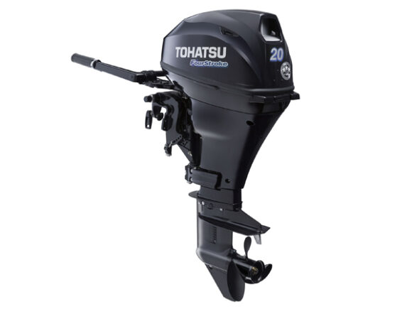 2017 Tohatsu 20 HP MFS20DL Outboard Motor – Flushing Point Marina